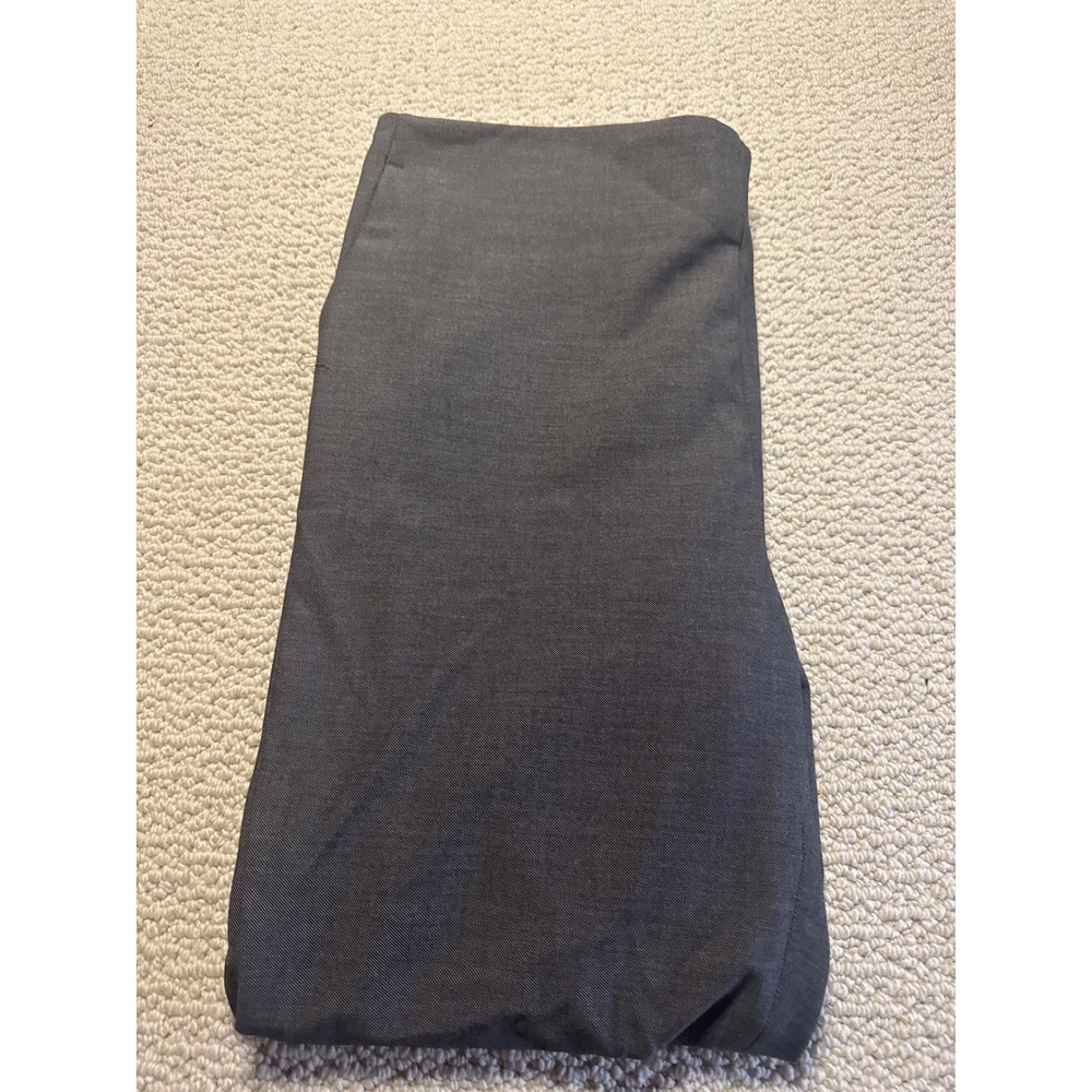 Ann Taylor Charcoal Grey Side Zip Straight Leg Dress Pants Size 14 Professional